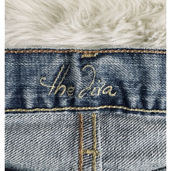 Y2K Old Navy Lowest Rise Bootcut Diva Jeans 0 (28x31) Blue Cotton Denim Womens - Picture 3 of 9